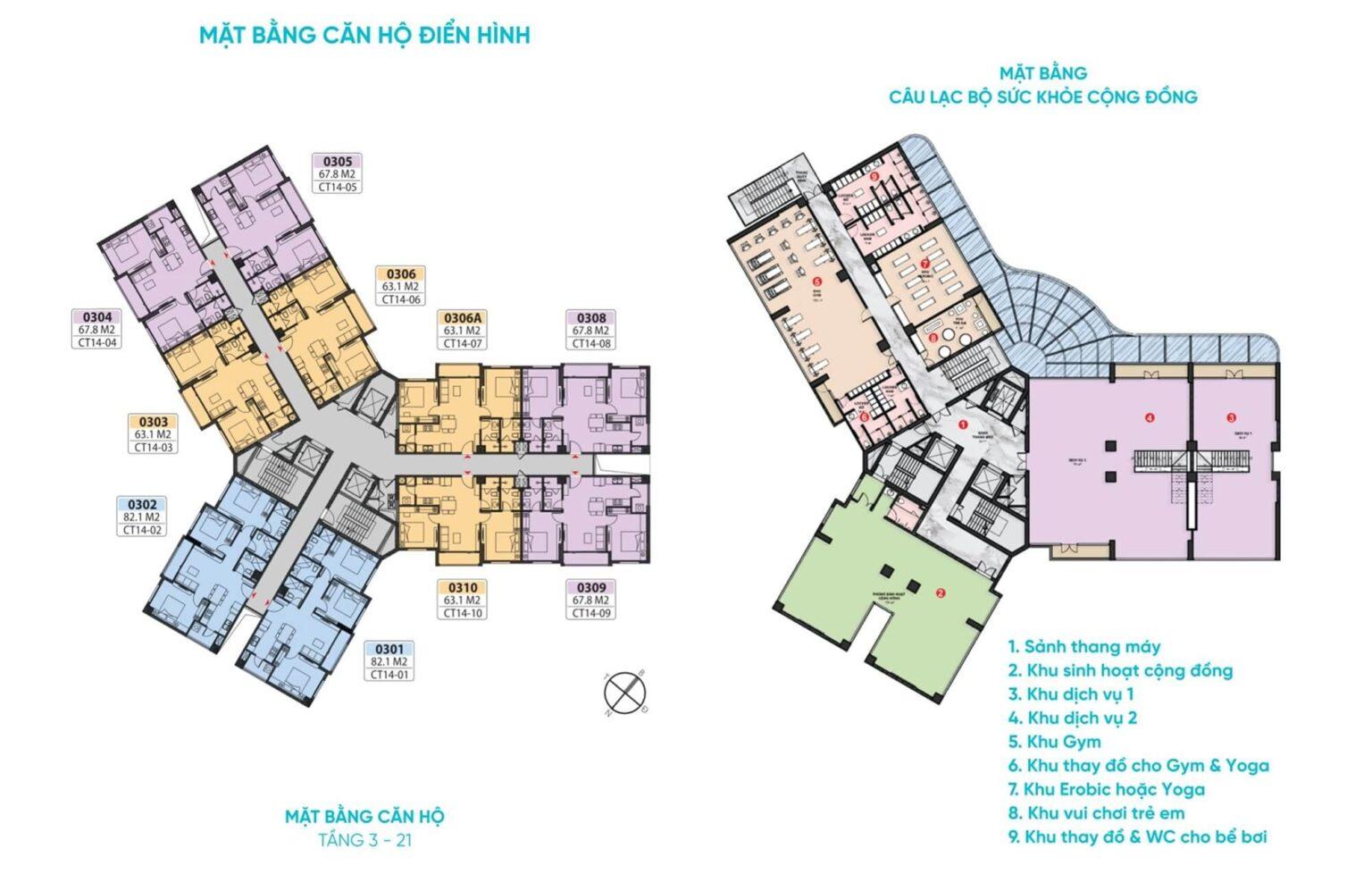 mặt bằng tổng thể chung cư viha flora hồng hà eco city